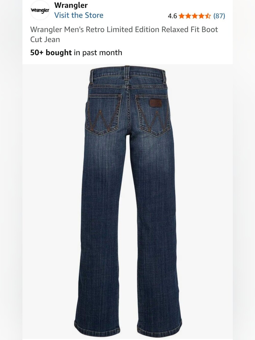 Wrangler Retro Relaxed Boot Boys 16 Husky - Picture 8 of 9